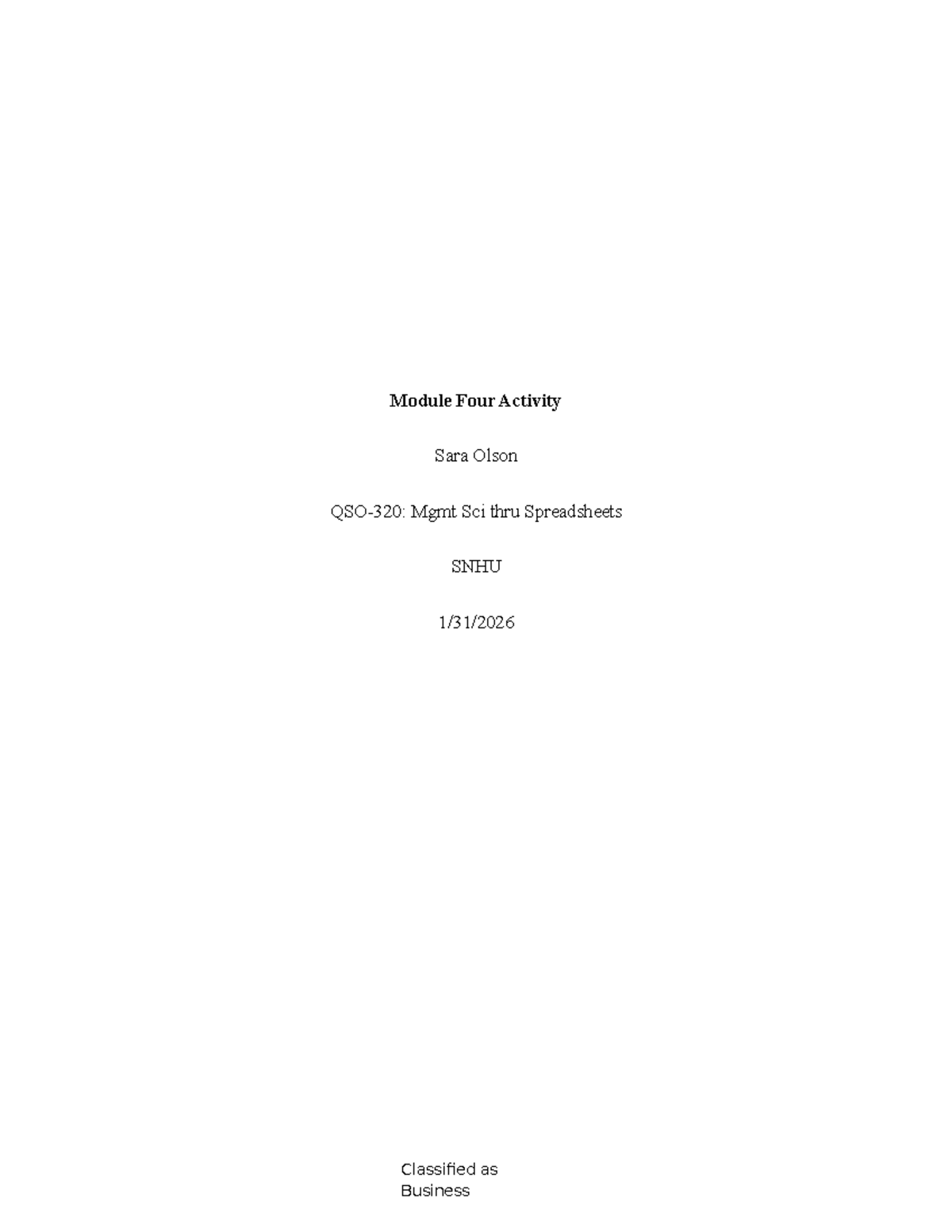 QSO 320 Module 4 Activity: Data Visualization in Business Analytics ...