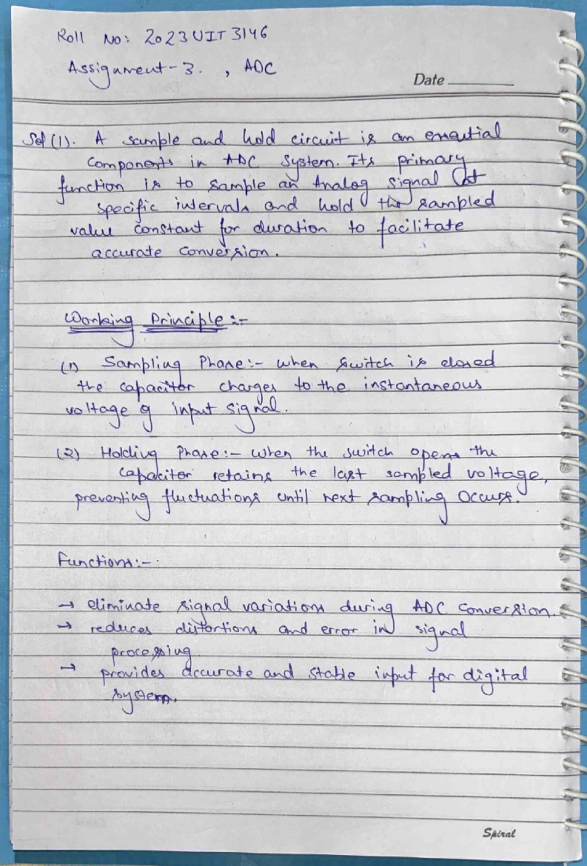 Adc assignment 3 - Analog and digital communication - Roll No: 2023UIT ...