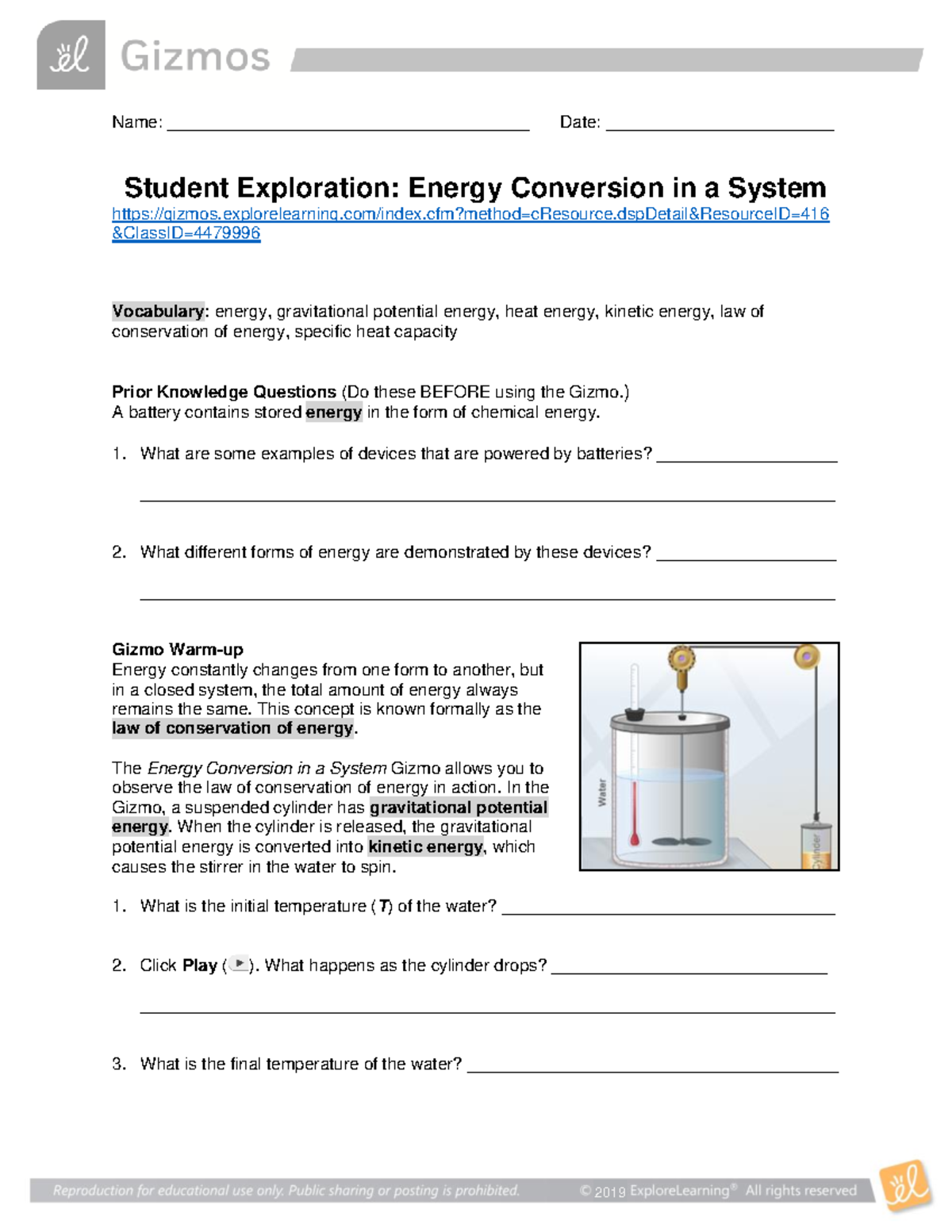 Lab-Energy Conversion System SE - Name ...
