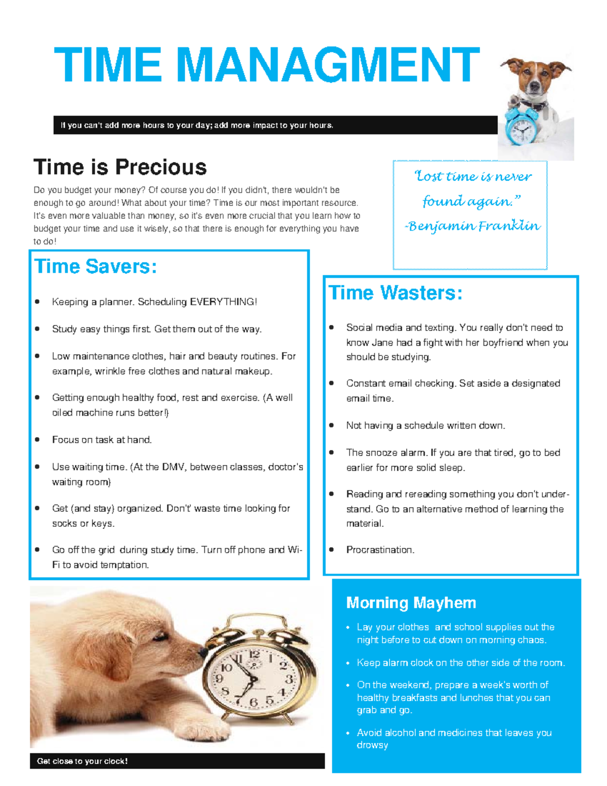 Effective Time Management Strategies for Student Success - Studocu