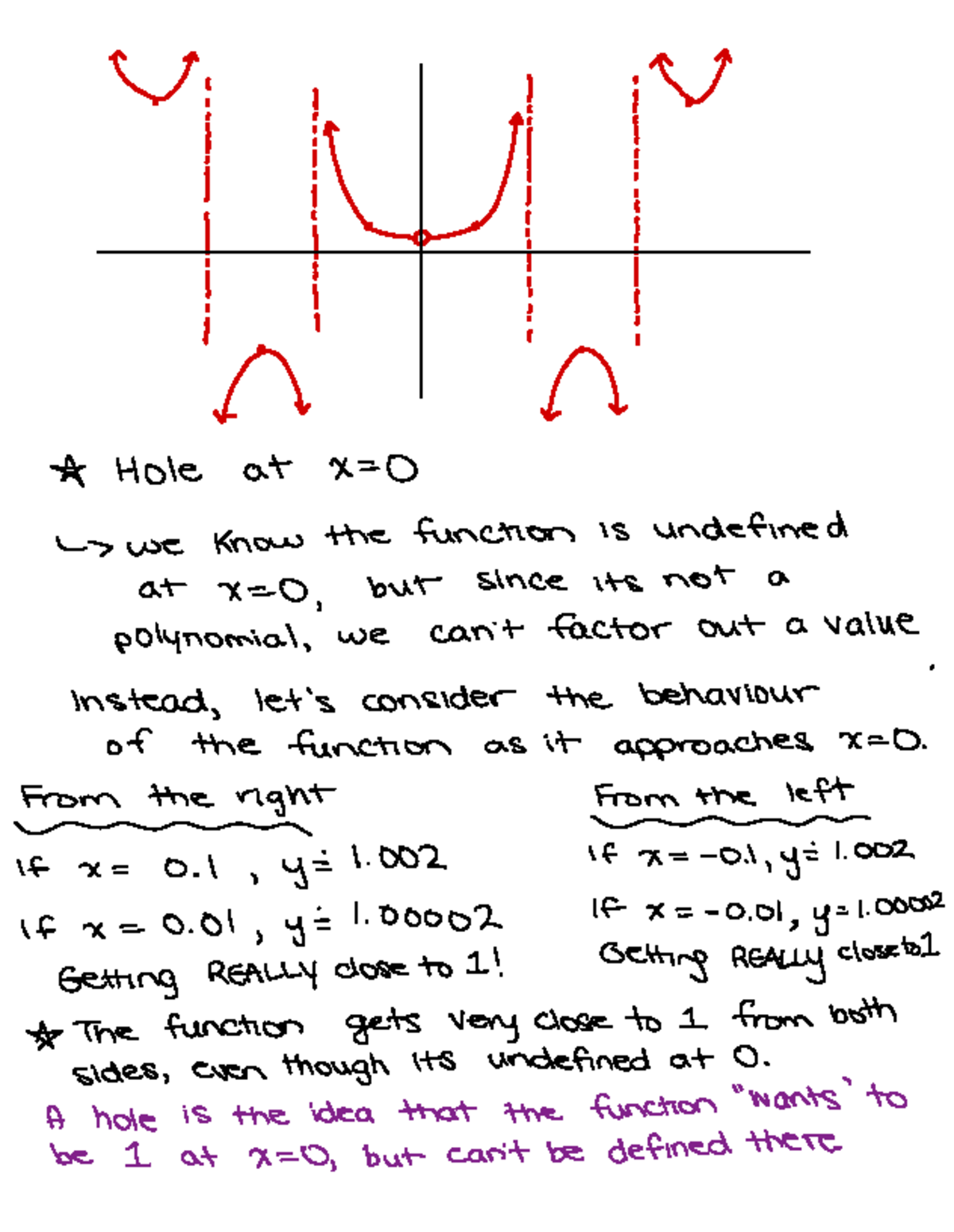 Understanding Holes in Polynomial Functions: x = 0 - Studocu
