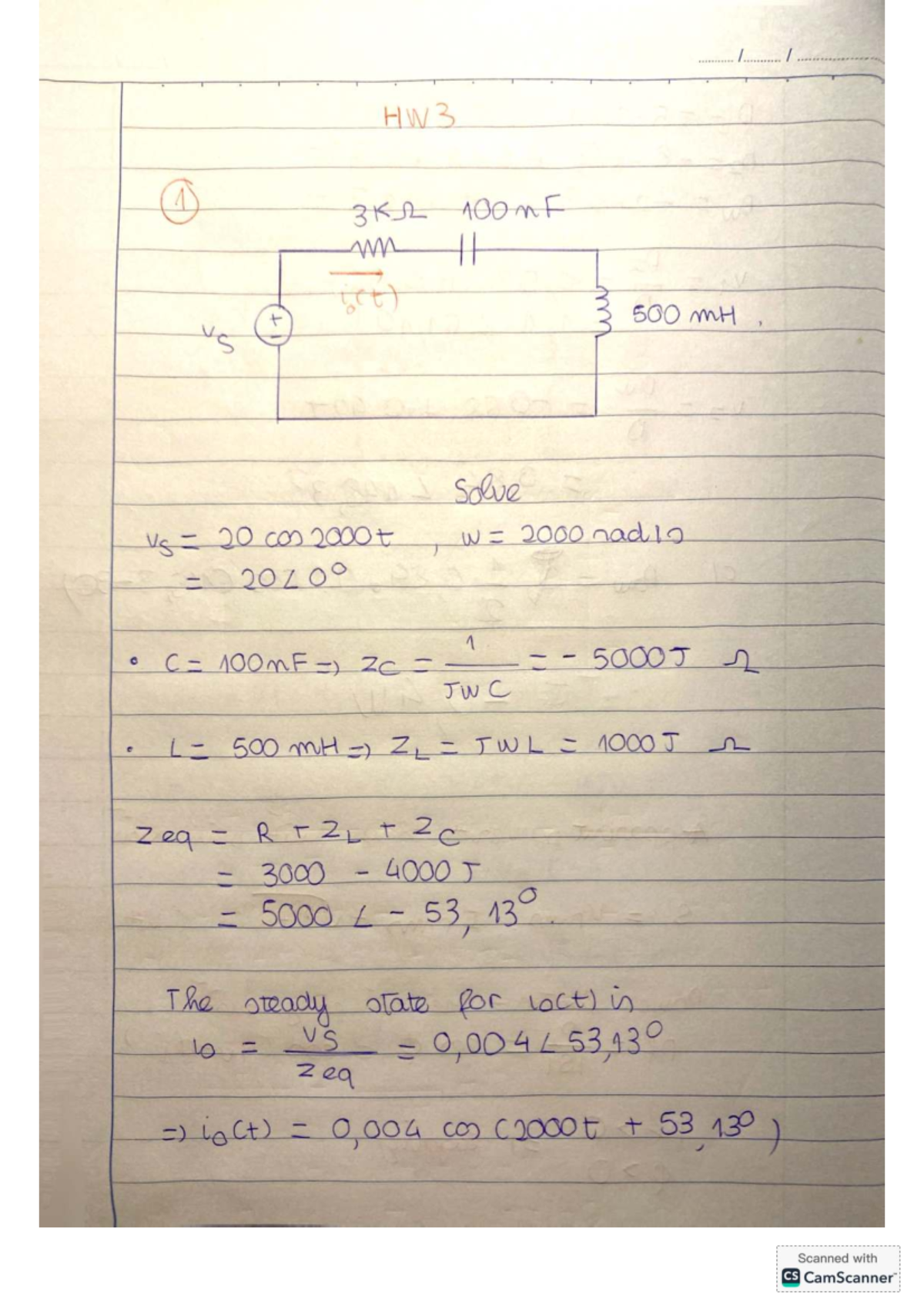 HW3-EE1: Circuit Analysis and Power Calculations in AC Systems - Studocu