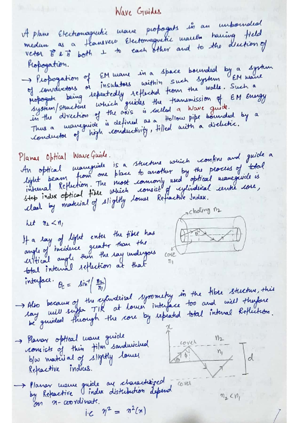 EMT 101: Comprehensive Notes on Electromagnetic Wave Guides - Studocu