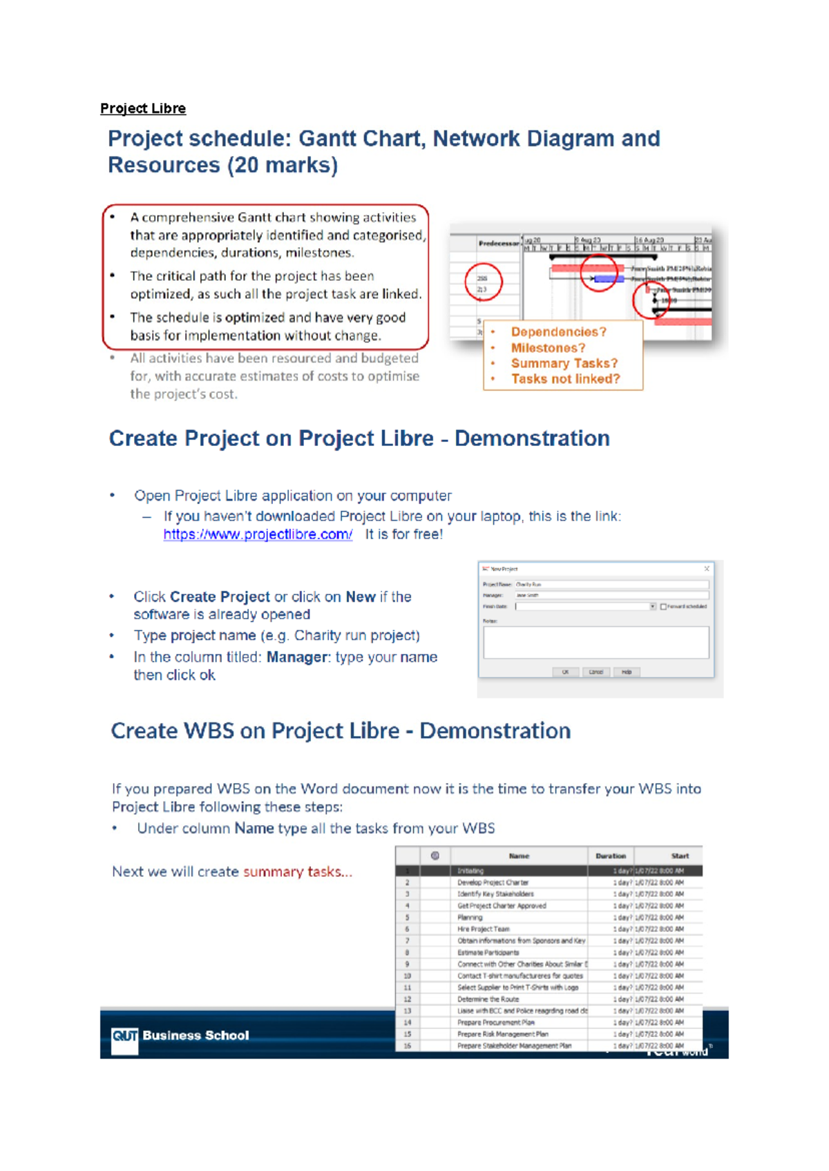 Project Libre Guide: Usage Tips and Best Practices - Studocu