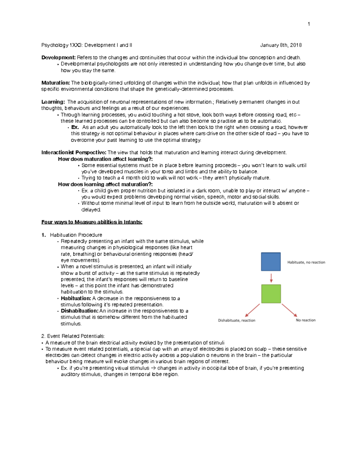 Psych 1XX3 Exam Review - PSYCH 1XX3 - McMaster - Studocu