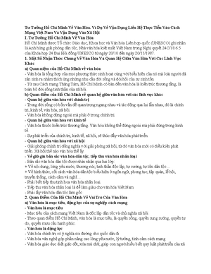 [Solved] Lm r c c s l lun c s thc tin v nhn t ch quan hnh thnh t tng H ...