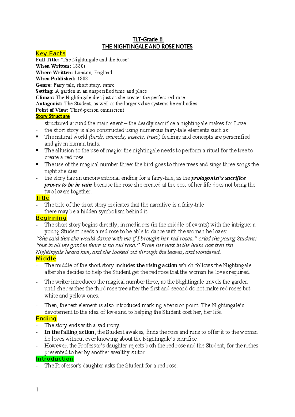 **641832067 Grade 8 Study Notes on 