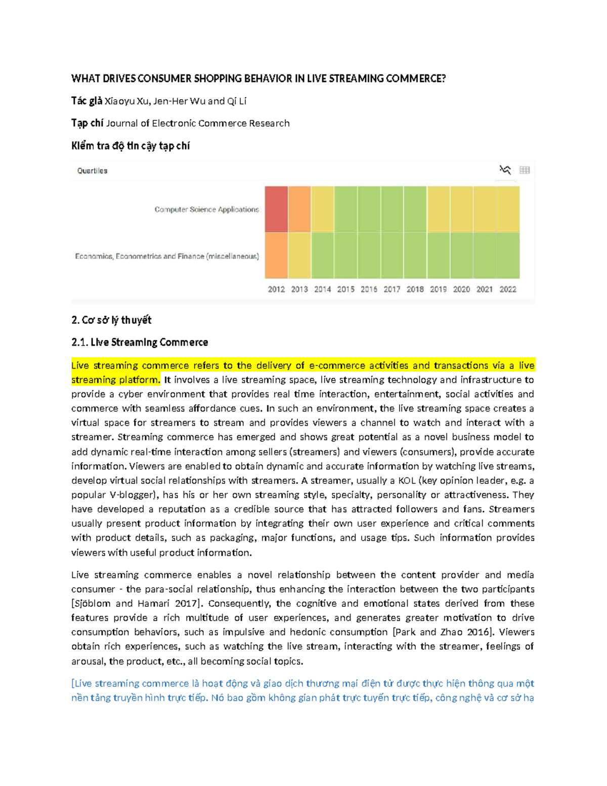WHAT Drives Consumer Shopping Behavior IN LIVE Streaming Commerce ...