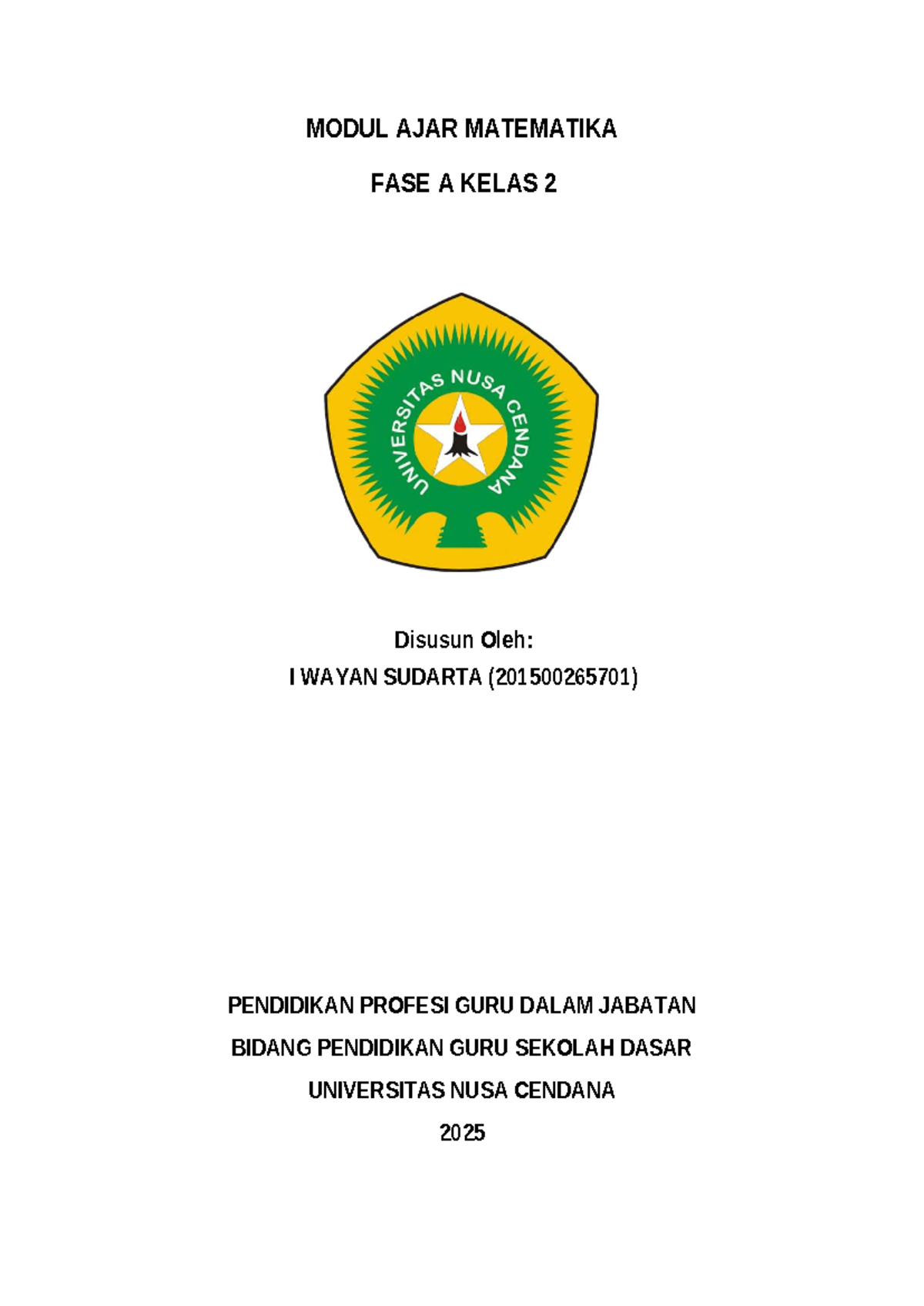 Modul Ajar Matematika Fase A Kelas 2: Penjumlahan Bersusun SD - Studocu