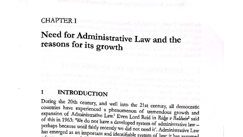 ADMIN LAW 101: Need for Growth and Development of Administrative Law ...