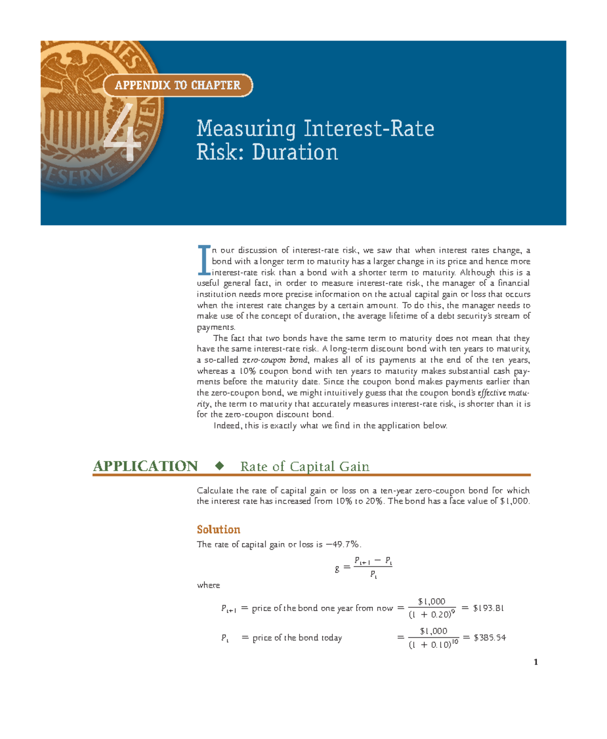 Ch04apx - Lecture notes 4 - Appendix to chapter 4 Measuring Interest ...