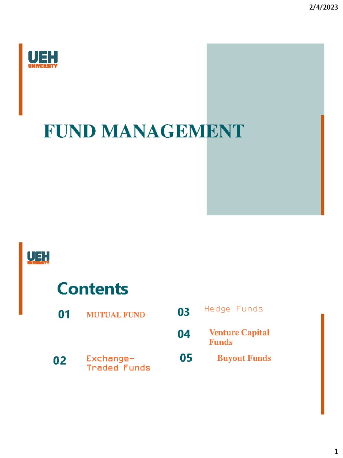 Chapter 3: Fund Management - Mutual Funds, ETFs, Hedge & Buyout Funds ...