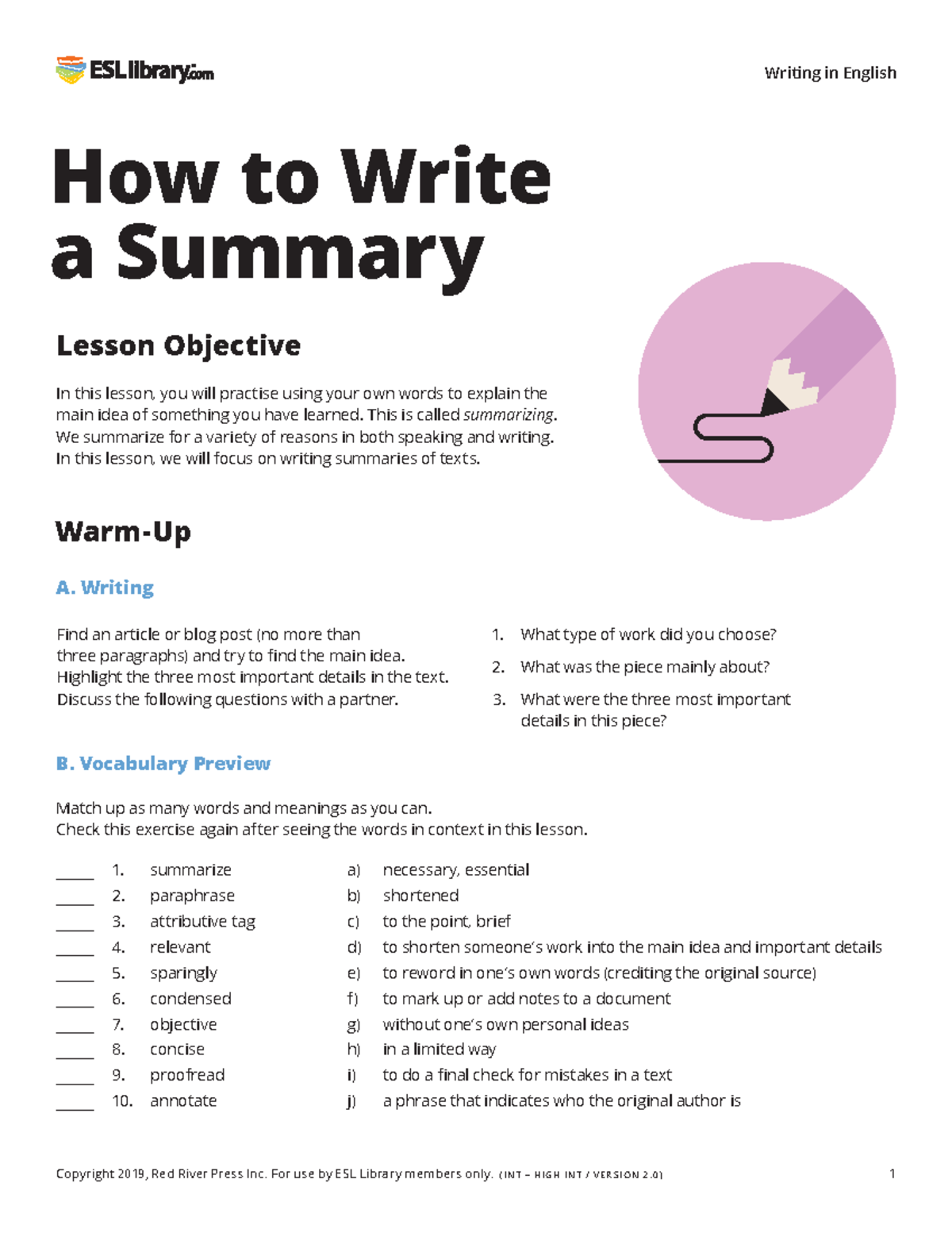 ESL 101: Effective Strategies for Summarizing Texts - Studocu