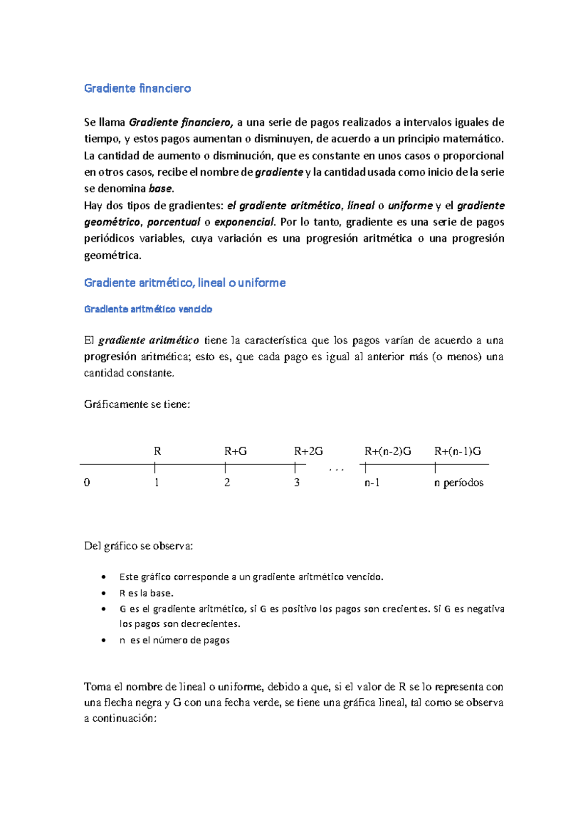 Gradiente Financiero en Matemáticas Financieras: Conceptos y Ejemplos ...
