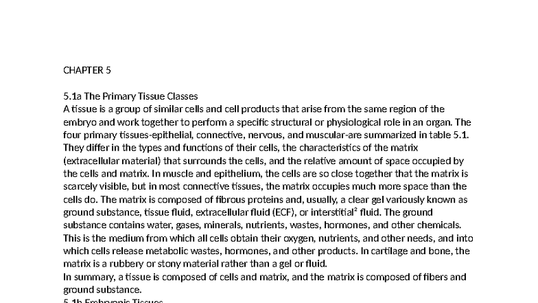 Tissue Types and Functions: A&P 101 Chapter 5 Summary and Insights ...