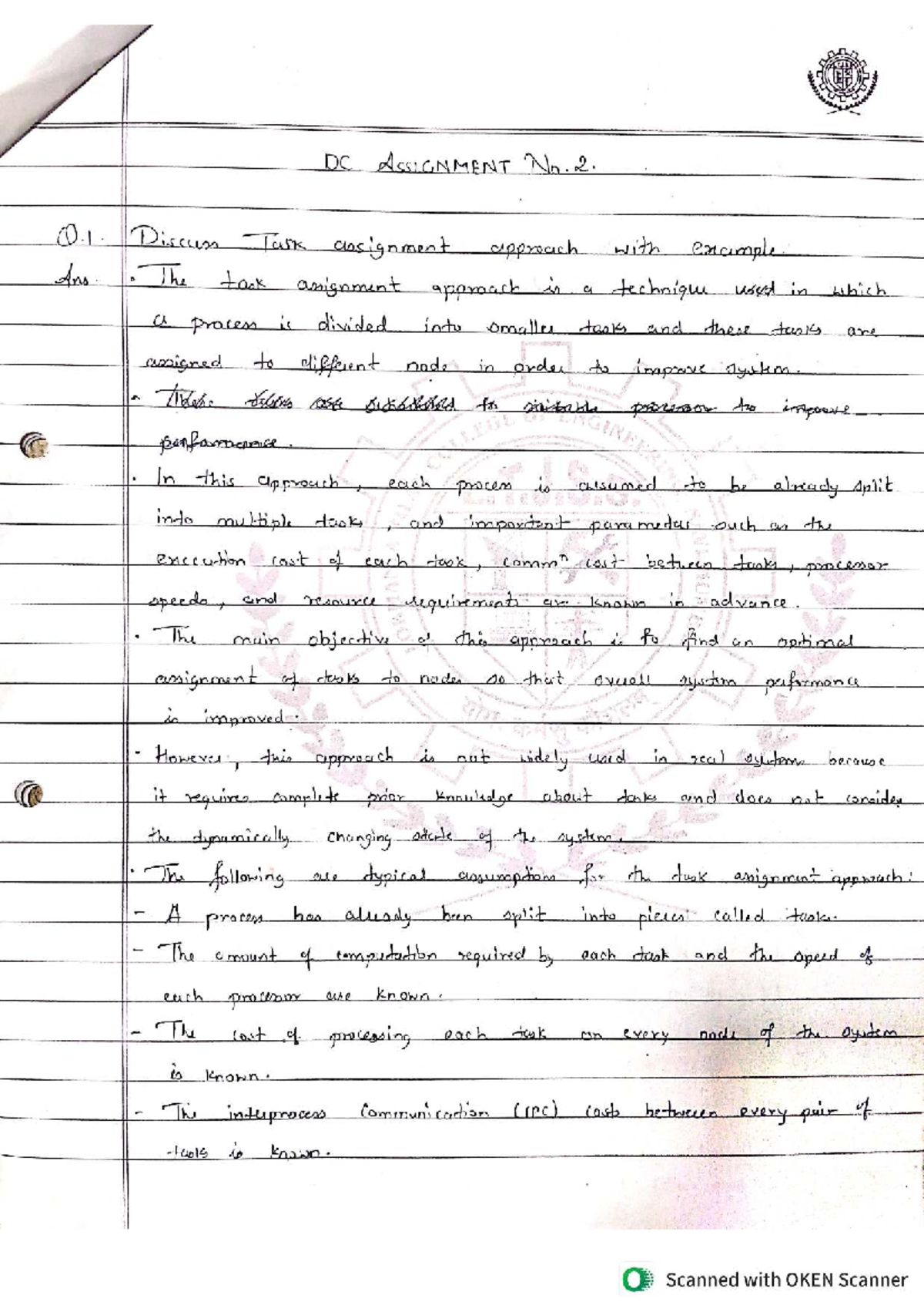 DC Assignment Notes for Chapters 1, 2, and 3 - Studocu