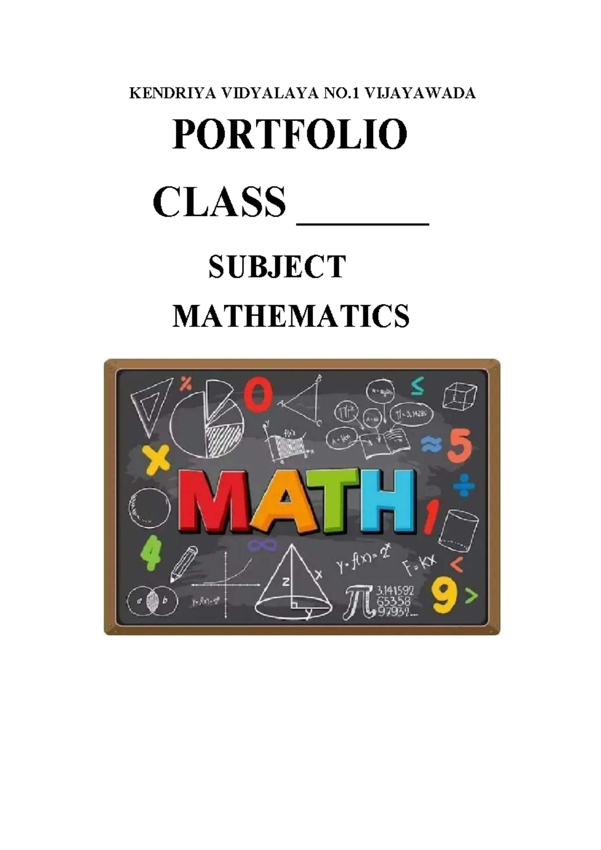 Maths Portfolio 9TH - Ccvhffsdghgff - KENDRIYA VIDYALAYA NO VIJAYAWADA ...