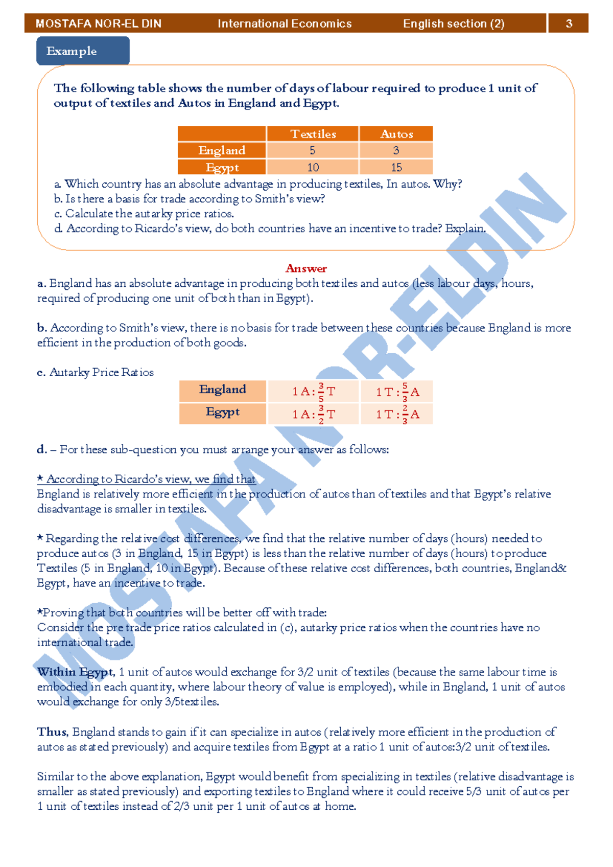 IT lec 2 - Introduction to International Trade Concepts and Theories ...