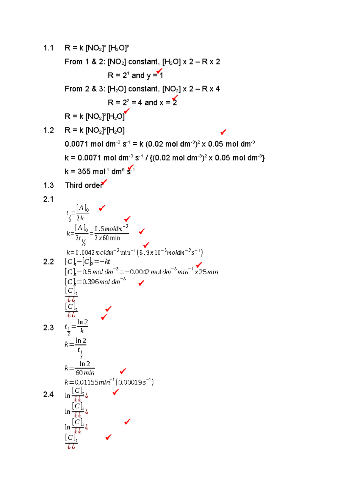 Memorandum for Practice Problems in R k Analysis (1.1 - 2.4) - Studocu