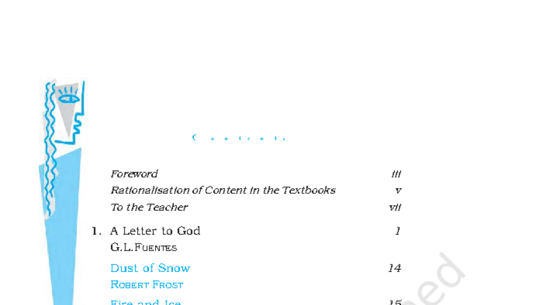 Grade 10 English: First Flight Textbook Contents Overview - Studocu