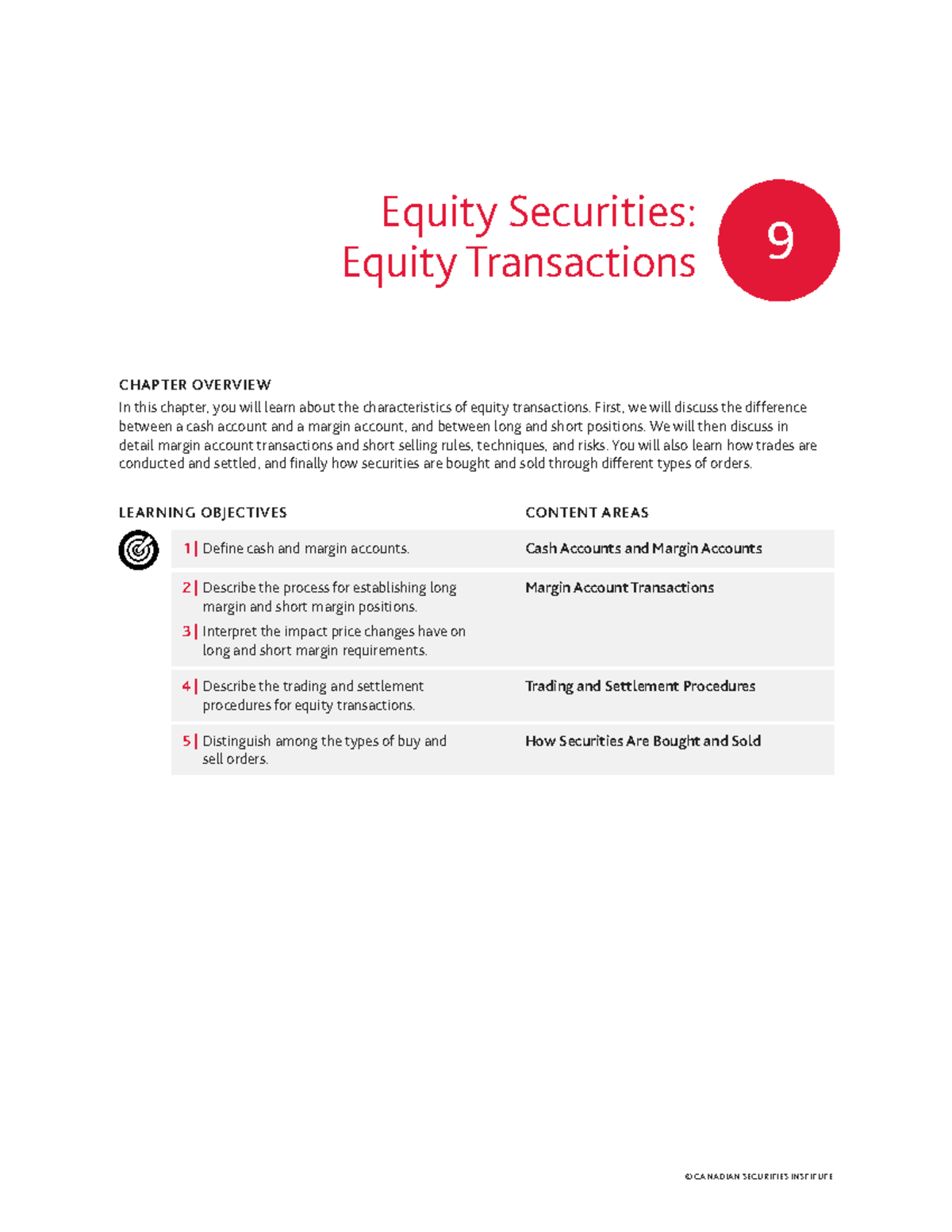 CSC 2025 Chapter 9: Equity Securities & Transactions Overview - Studocu