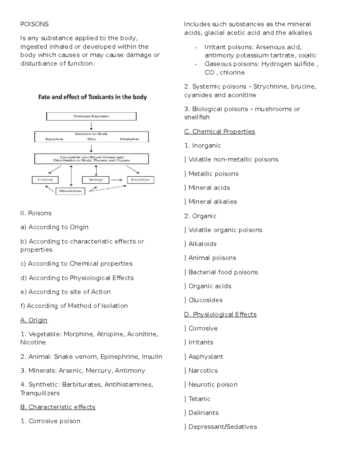 Clinical Toxicology: Understanding Poisons and Their Effects - Studocu