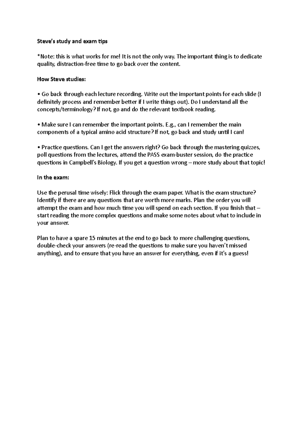 How to Prepare for Exams: Effective Study Strategies and Tips - Studocu