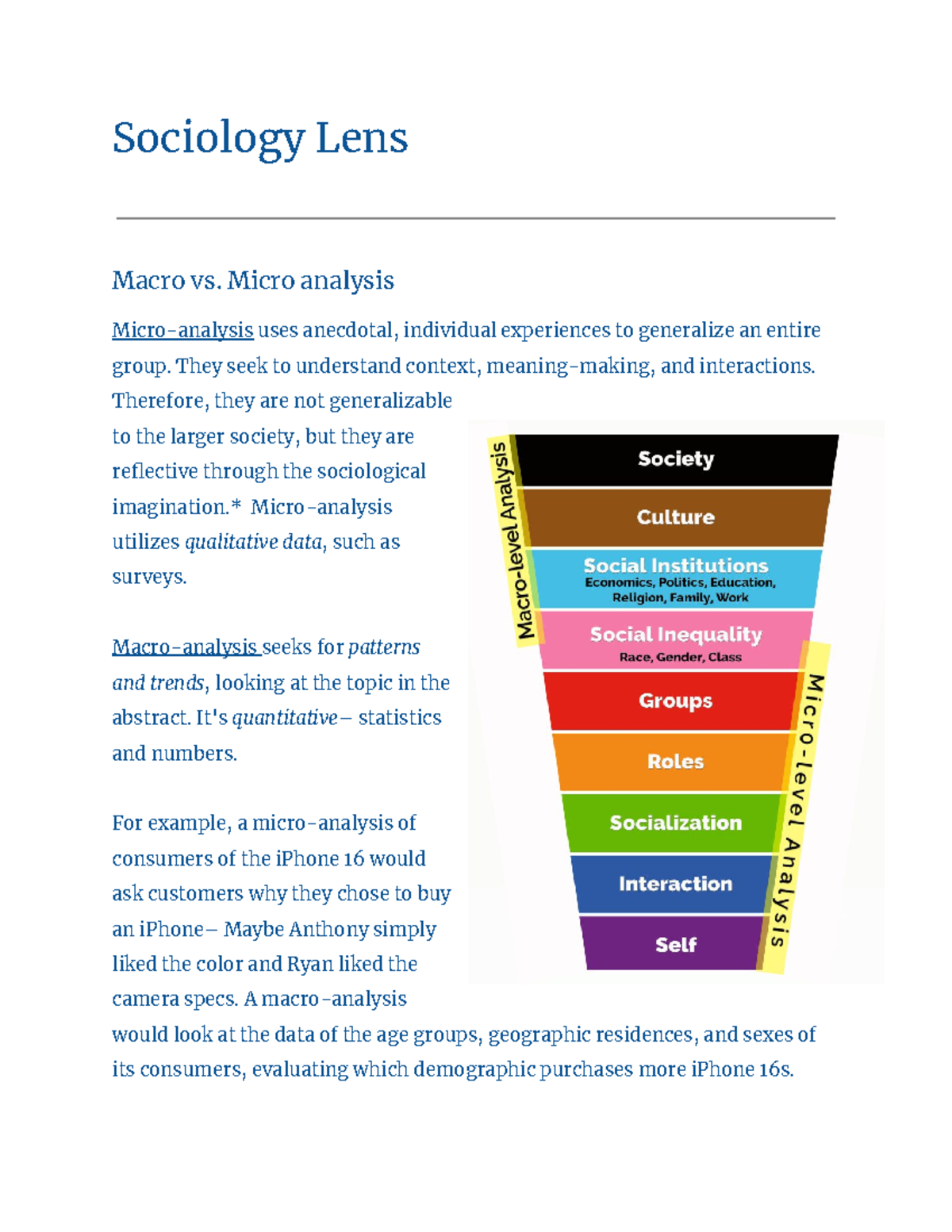Sociology Culture Notes: Key Concepts and Definitions - Studocu