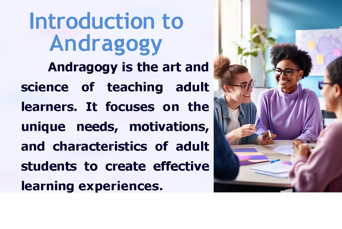 Andragogy: Principles and Techniques for Adult Learning (ENG 305) - Studocu