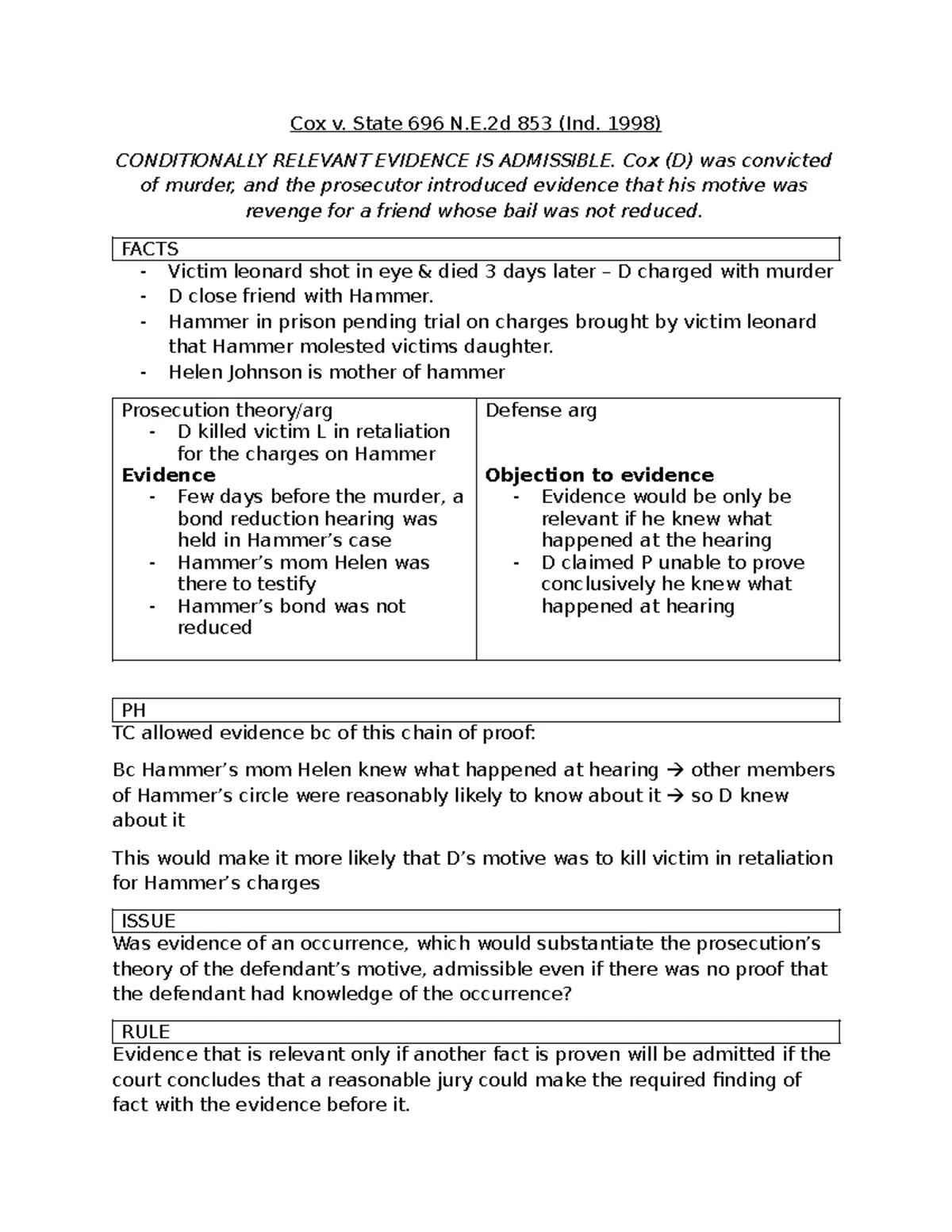 Huddleston v. US: Evidence of Prior Acts and Its Admissibility in Court ...