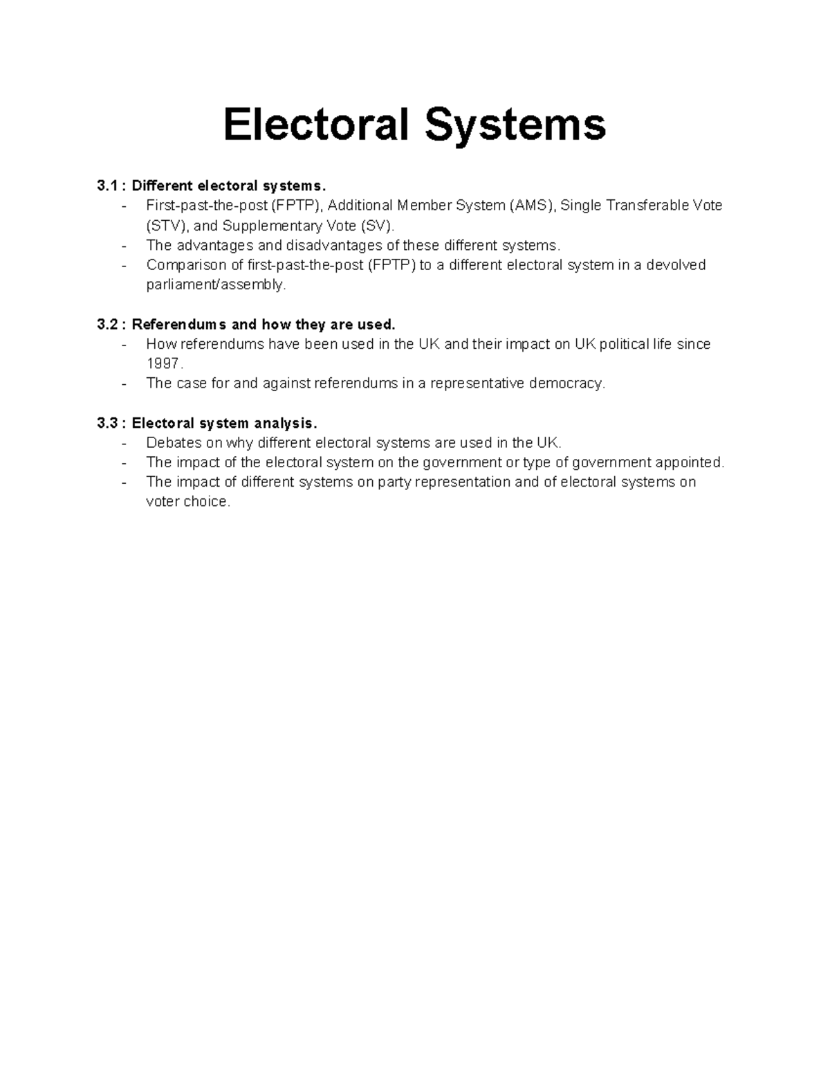 Electoral Systems Overview - 6aidnc: FPTP, STV, AMS, and SV Explained ...
