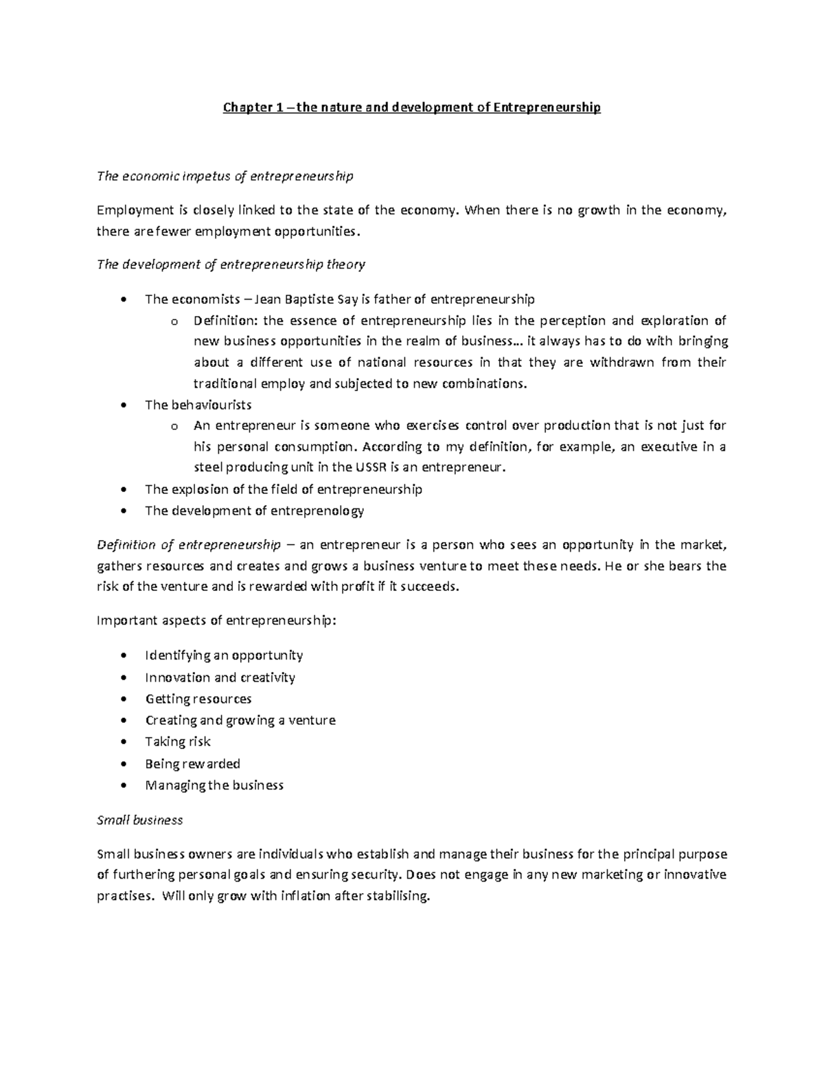 Chapter 1: The Nature and Development of Entrepreneurship - Insights ...