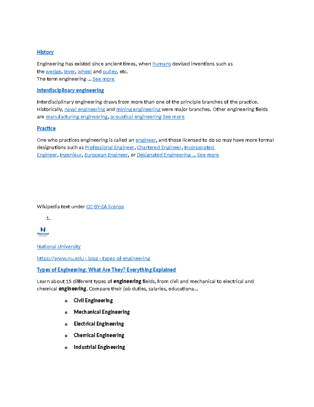 3 - Engineering - History Engineering has existed since ancient times ...