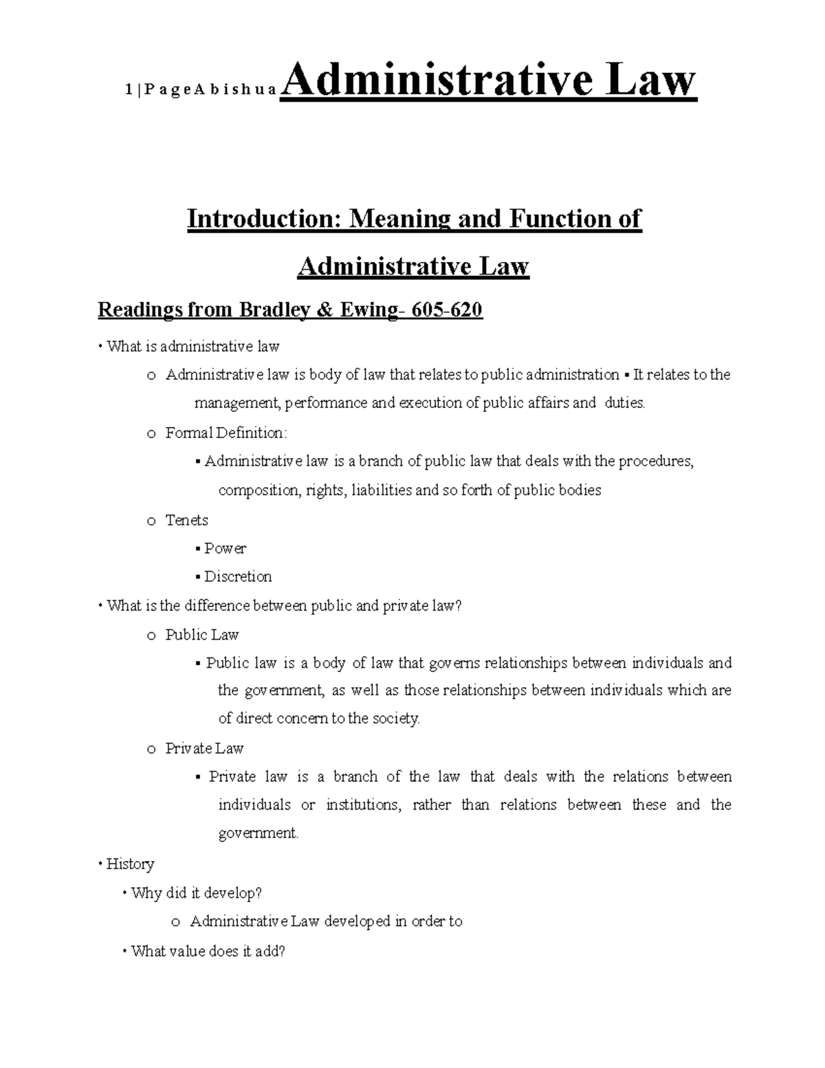 Administrative Law Introduction: Key Concepts and Principles (LAW 101 ...
