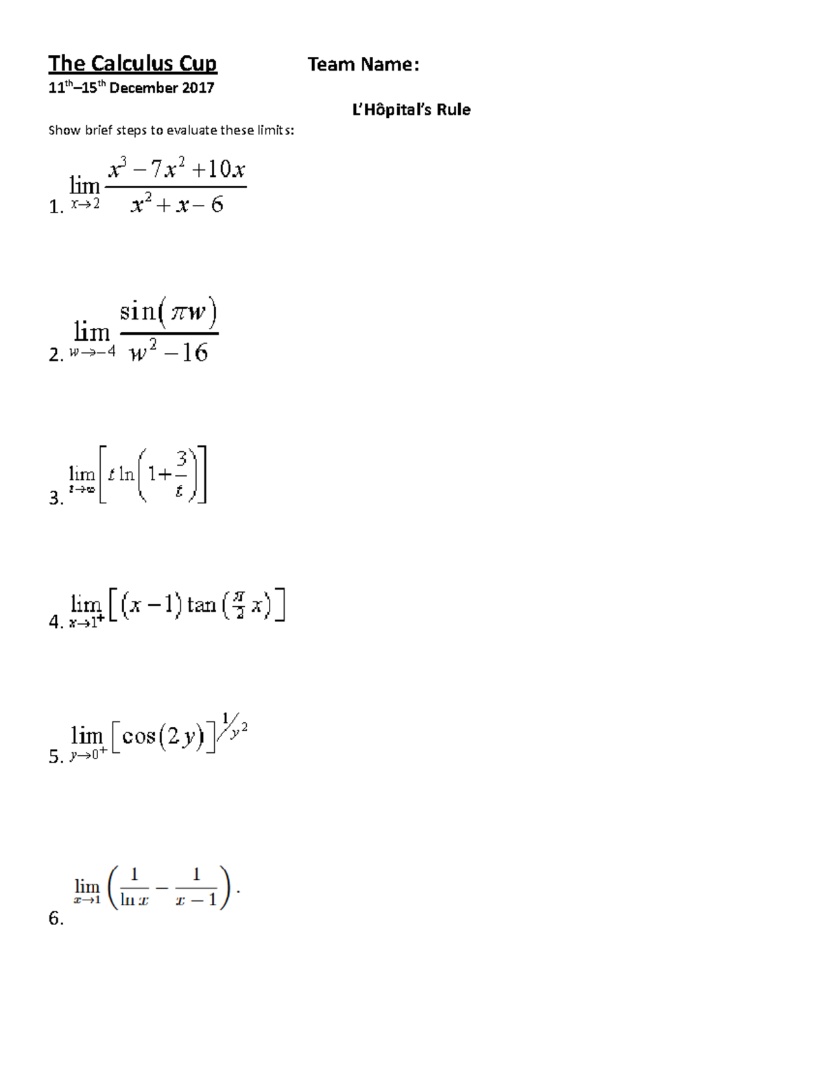 Calculus Cup Tutorial + Answers - The Calculus Cup 11 –15 December 2017 ...