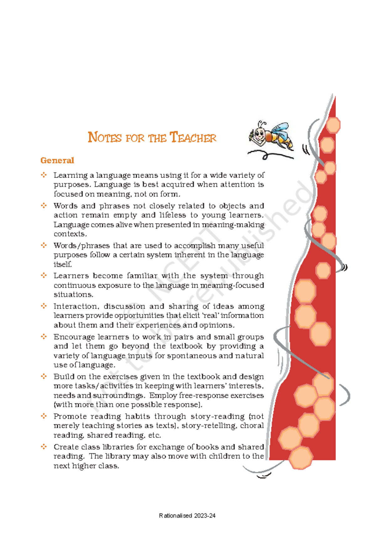 NCERT Class 7 English Honeycomb: Chapter 1 Notes for Teachers - Studocu