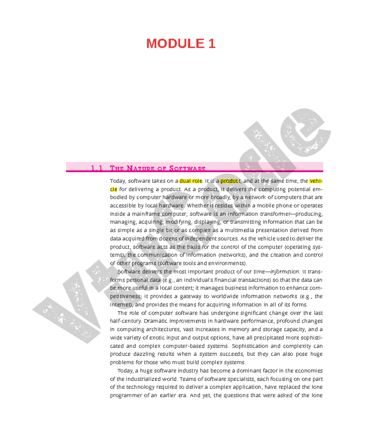M1 - Computer Software and Engineering Notes - Studocu
