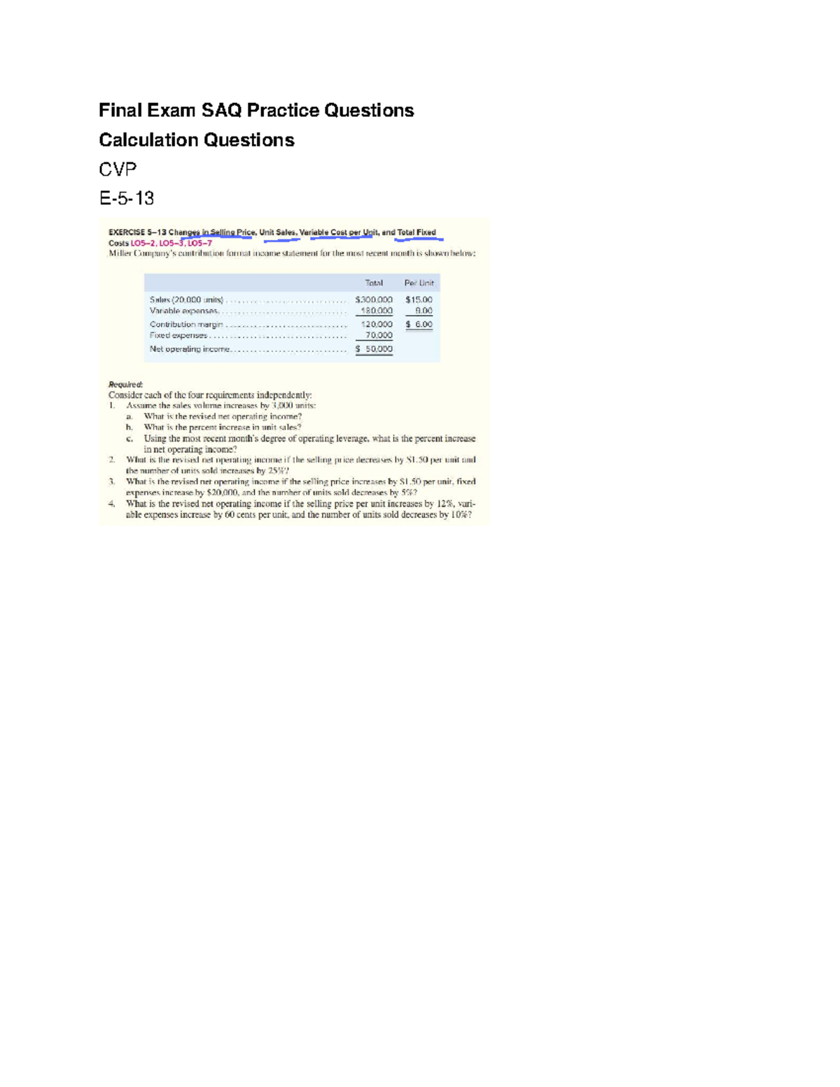 Final Exam SAQ Practice Questions - tài chính quốc tế - Final Exam SAQ ...