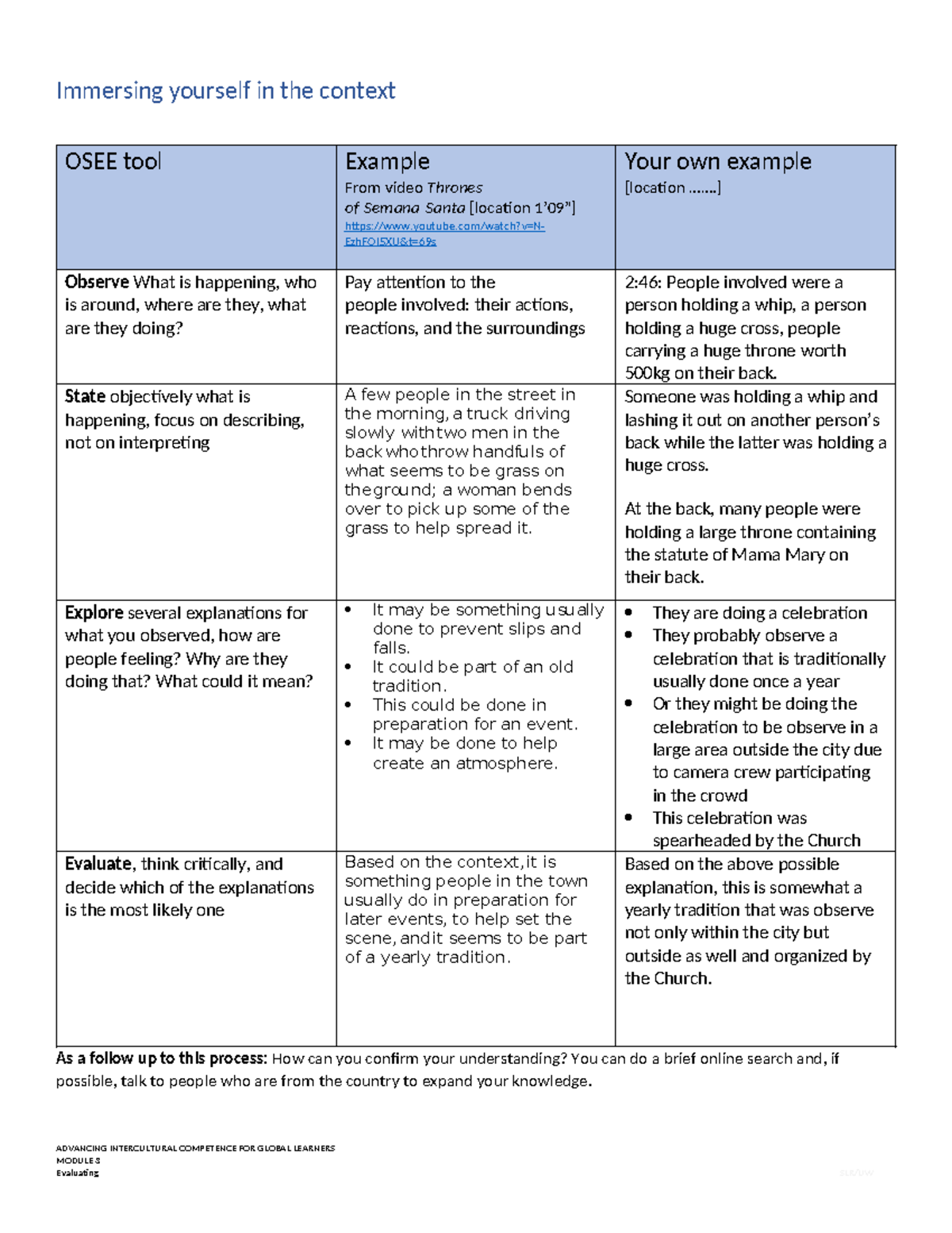 Module 3: Critical Thinking & Contextual Analysis Handout SLR - Studocu