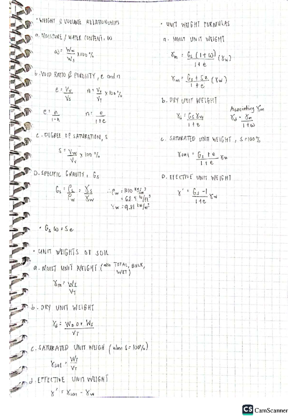 Soil Composition Formulas: Weight-Volume Relationships and Unit Weights ...