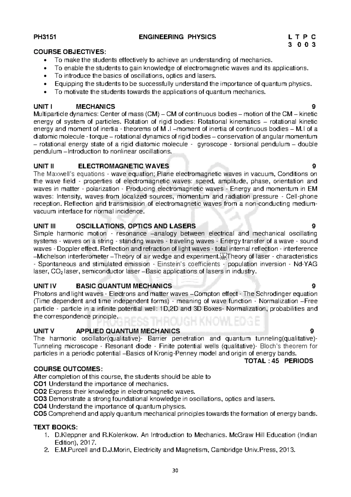 Physics For Civil Engineering - PH3201 2021 Regulation - Question Paper ...