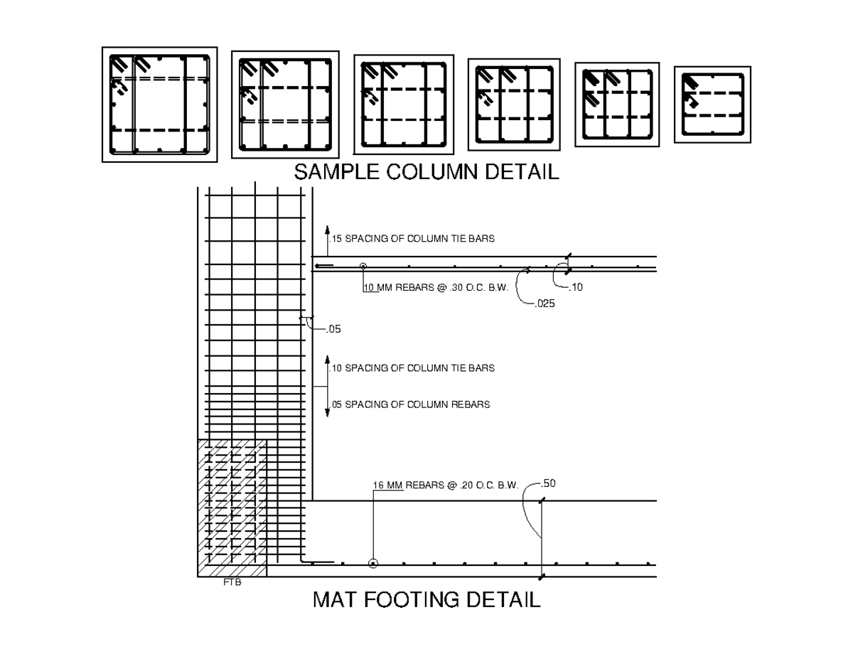 BT Structural Detail Catalog: 16MM, 12MM & 10MM Rebar Specifications ...