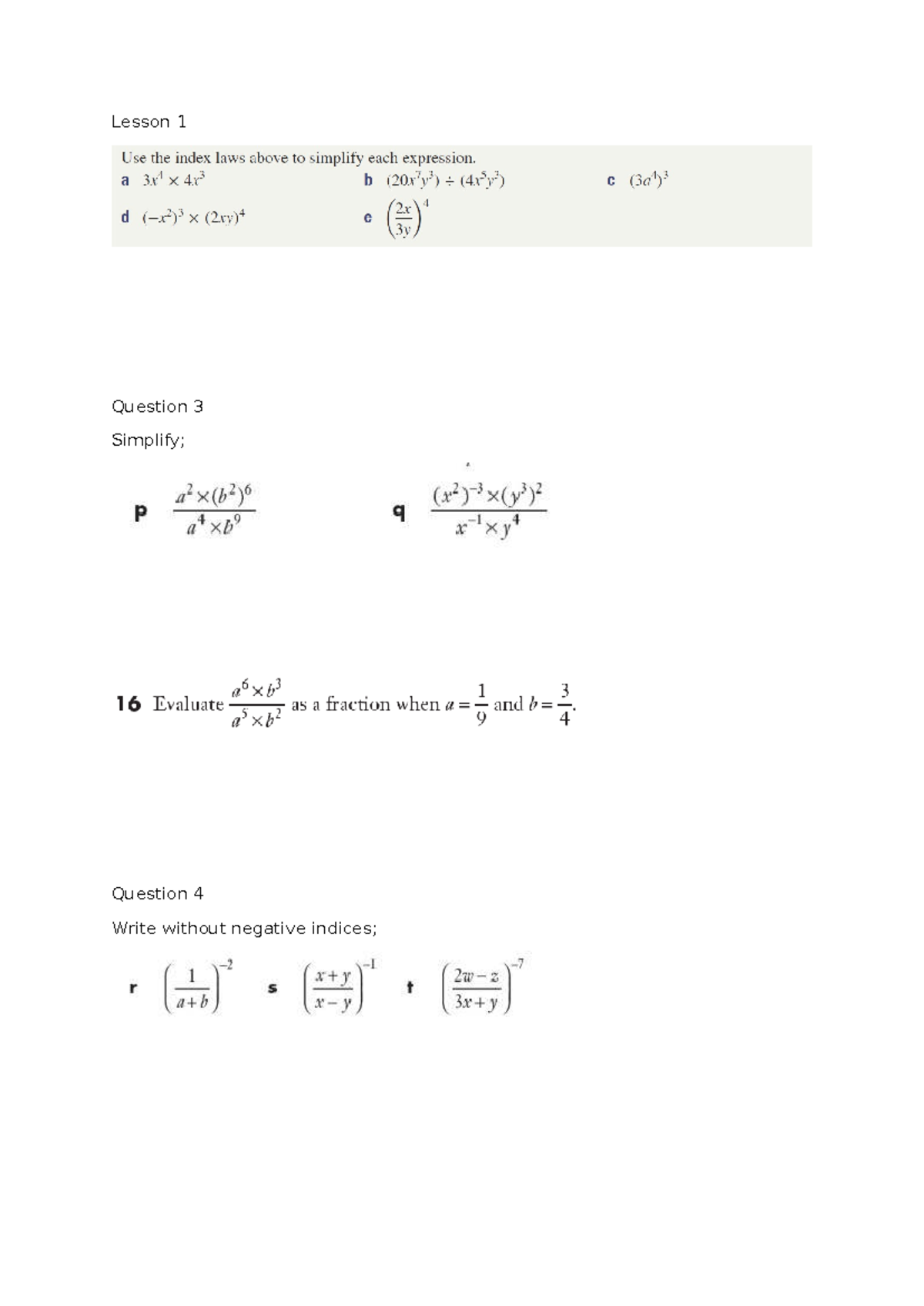 Functions Lesson by Lesson: Comprehensive Overview and Exercises - Studocu