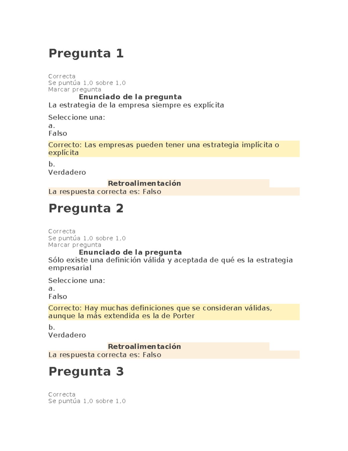 Parcial Unidad 1: Estrategias Empresariales y Análisis de Porter - Studocu