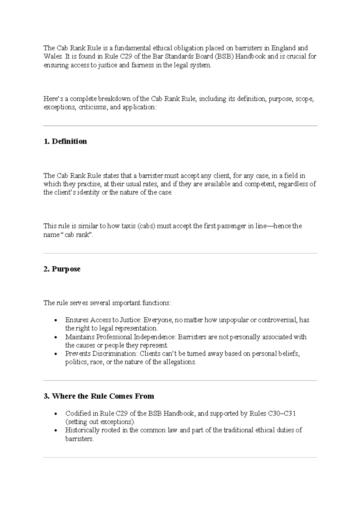 Cab Rank Rule in Ethics: Understanding Its Definition & Applications ...