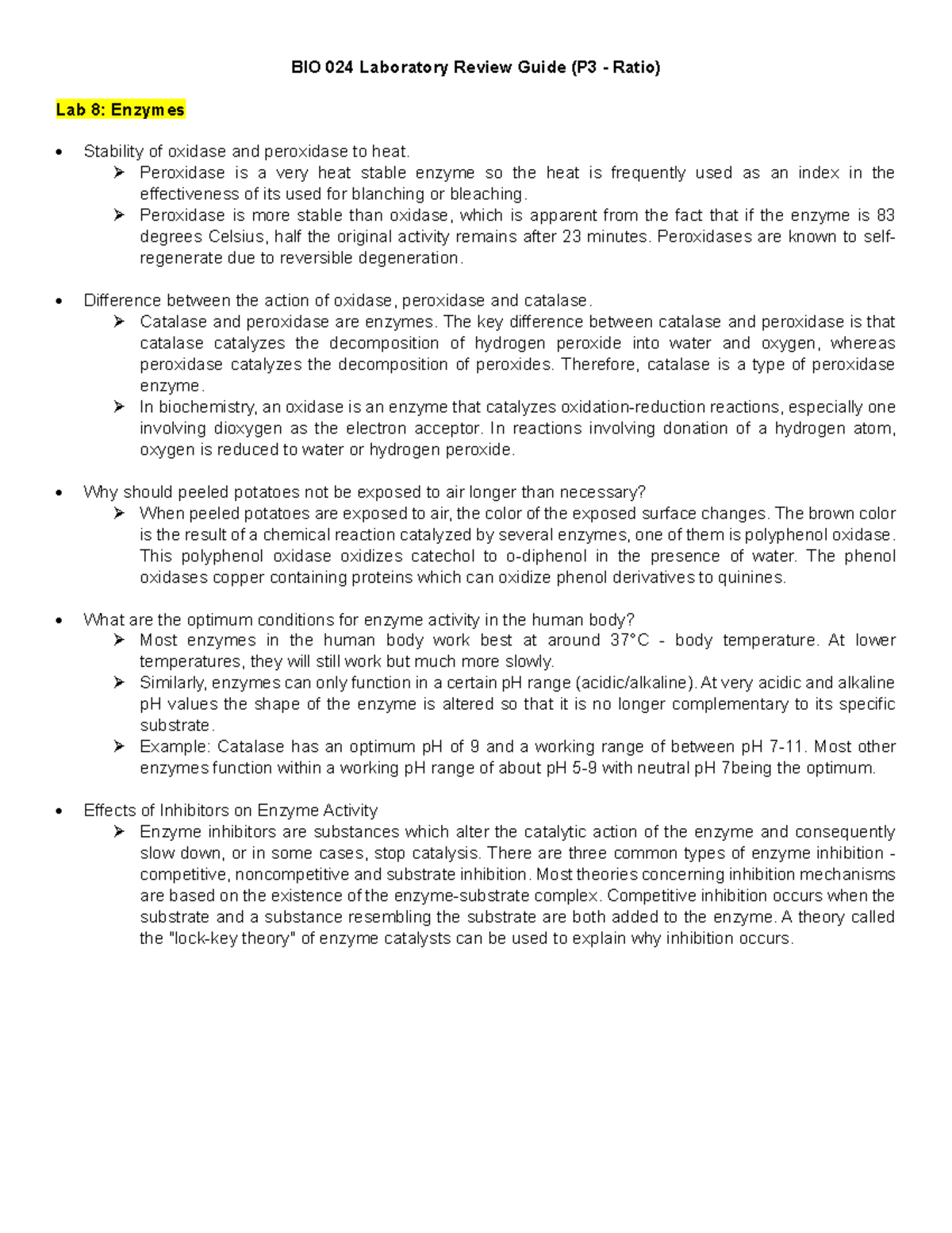 BIO-024-Laboratory-Review-Guide-P3 - BIO 024 Laboratory Review Guide ...