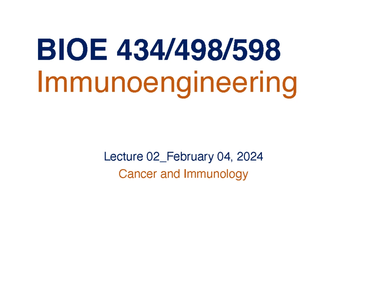 BIOE Immunoengineering Lecture 05: Autologous Cell Therapy Insights ...