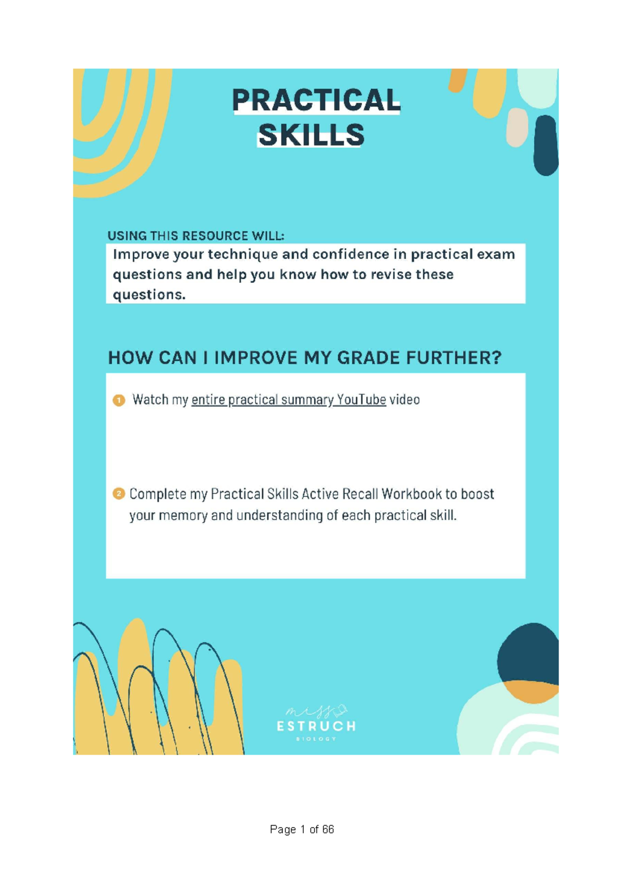 Practical Skills Booklet for AQA A Level: Techniques & Past Papers ...