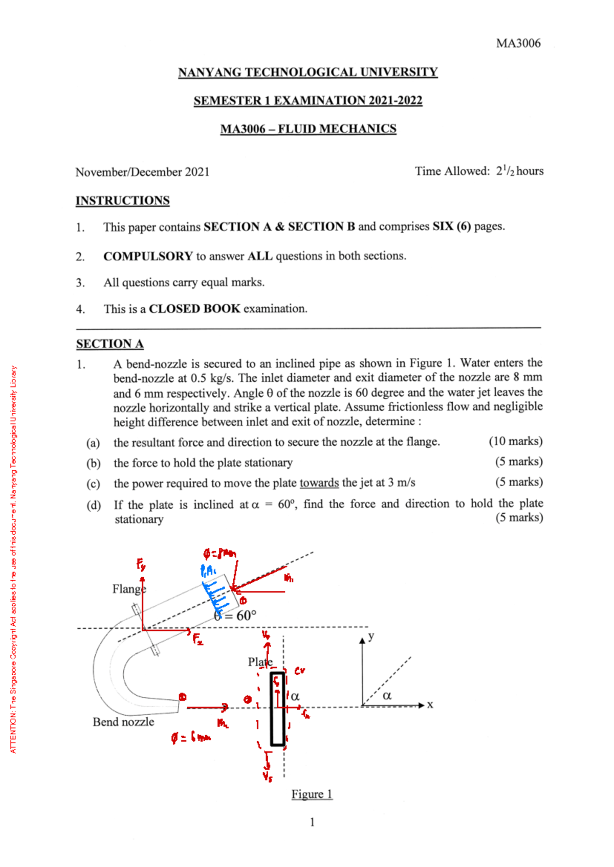 MA3006 Fluid Mechanics Lecture Notes - 2021/2022 Semester 1 - Studocu
