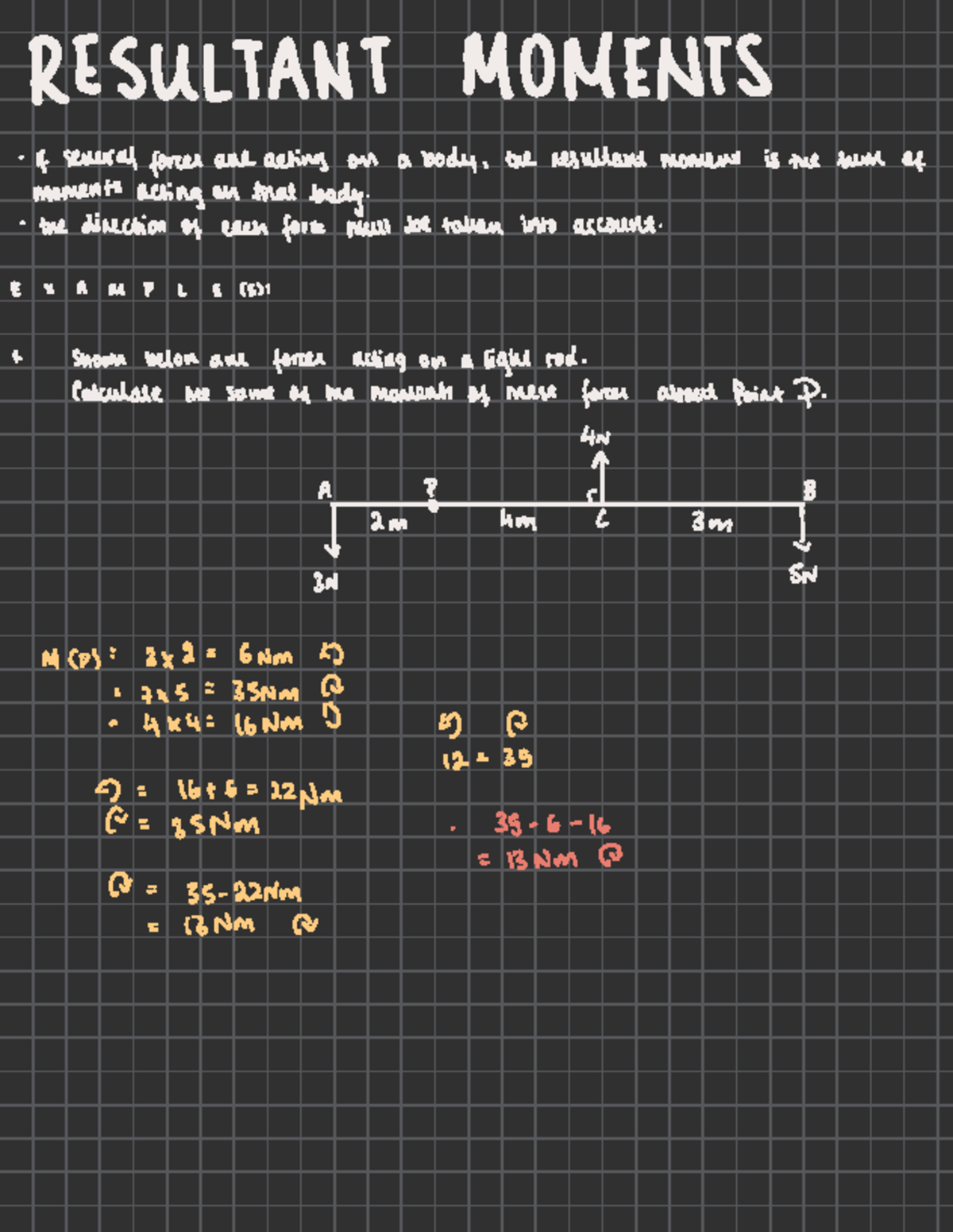 A Level Maths - Mechanics: Resultant Moments Overview and Examples ...